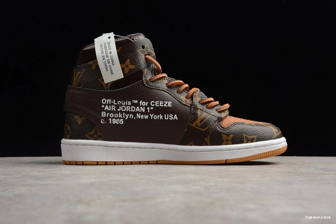 HYPE Jordan AQ0818-158 Off-Louis AJ1 1 OW Air x 0704